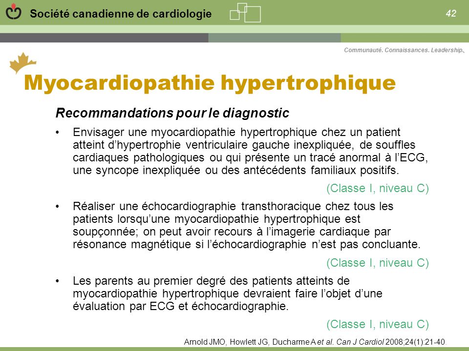 Recommandations relatives à linsuffisance cardiaque IC Mise à jour